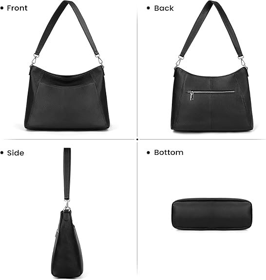 Genuine Leather Hobo Bag - Image 3